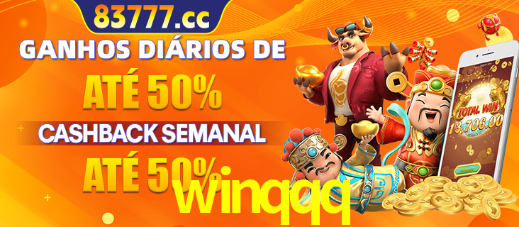 Anúncio de um membro ganhador do cassino winqqq que ganhou R$2.193.486,00 jogando o slot PG Fortune Tiger, com os mascotes do jogo comemorando o prêmio.