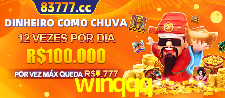 Banner do programa de recompensas Recomende para amigos do winqqq, detalhando os bônus por convidar amigos, com prêmios que chegam a R$288.888.