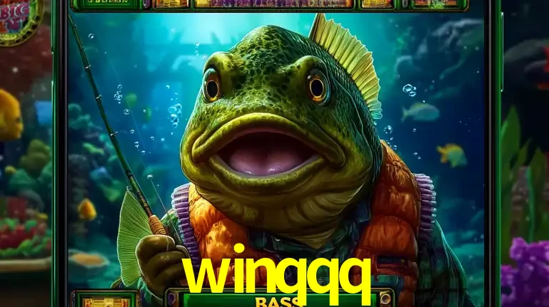Personagem de peixe pescador do popular jogo de slot com tema de pescaria, uma das emocionantes opções de caça-níqueis para jogar e ganhar no cassino winqqq.